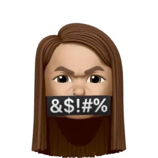 🤬 &$!#%@ irritado, censurado, adesivo, avatar telegram sticker