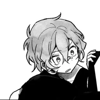 🐈 Anime, Manga, Junge, Cartoon, Skizze, Illustration telegram sticker