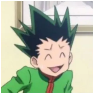 😅 Gon Freecss Hunter x Hunter Anime, Gon Freecss, Hunter x Hunter, Dibujos animados, Sonrisa, Feliz telegram sticker