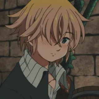 😊 Meliodas Seven Deadly Sins Anime, Personaje, Fantasía, Demonio, Espada telegram sticker