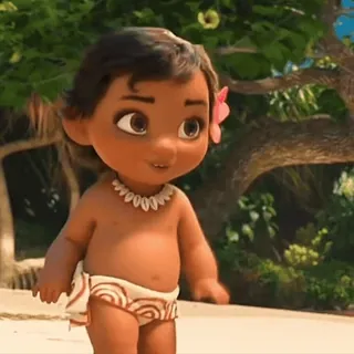 😍 Moana 漫画, 赤ちゃん, 子供, かわいい, ディズニー, モアナ whatsapp sticker