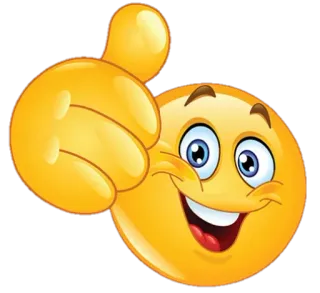 👍 Emoji, Jempol ke atas, Suka, Positif, Oke telegram sticker