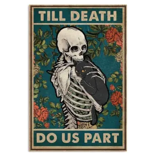 ✨ TILL DEATH
DO US PART skeleton, cat, death, romantic, love, halloween telegram sticker