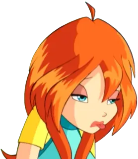 ☹️ Bloom Winx Club Desenho animado, Cansado, Decepcionado, Triste, Winx telegram sticker