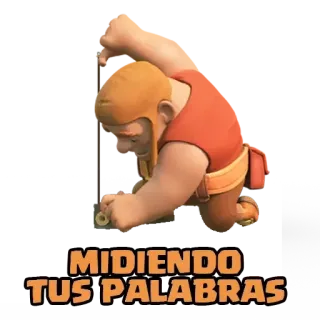 🐶 MIDIENDO TUS PALABRAS Pomiar, Słowa, Mówienie, Ostrożny, Poważny telegram sticker