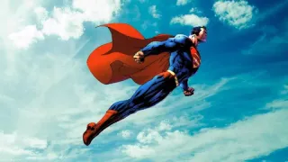 🦸 Superman superhero, flying, sky, comic book, man of steel telegram sticker