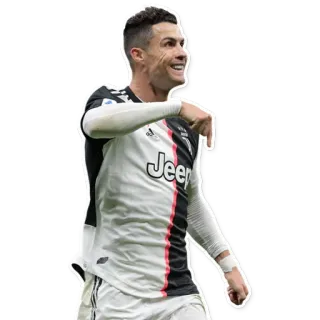 👇 Cristiano Ronaldo football, footballeur, athlète, célébration, sport whatsapp sticker