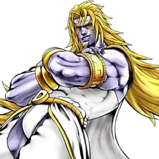😏 Dio Brando JoJo's Bizarre Adventure Anime, Manga, Jojo, Dio, Dio Brando, Schurk telegram sticker