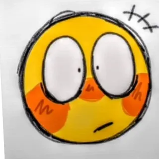 😳 Emoji, tersipu, imut, kawaii, terkejut, terpana telegram sticker