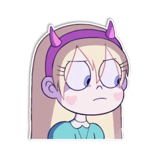 😒 Star Butterfly Star vs. the Forces of Evil สตาร์ บัตเตอร์ฟลาย, การ์ตูน, ดิสนีย์, อนิเมะ, เวทมนตร์, เจ้าหญิง telegram sticker