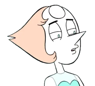 😗 Pearl Steven Universe Kreskówka, Pearl, Steven Universe, Postać telegram sticker