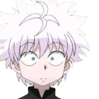 😧 Killua Zoldyck Hunter x Hunter アニメ, キルア, Hunter x Hunter, 漫画, キャラクター telegram sticker