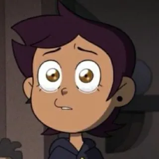 😢 Luz Noceda The Owl House cartoon, animated, girl, crying, sad, disappointed telegram sticker