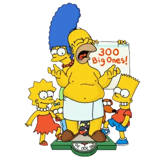 Симпсоны telegram stickers