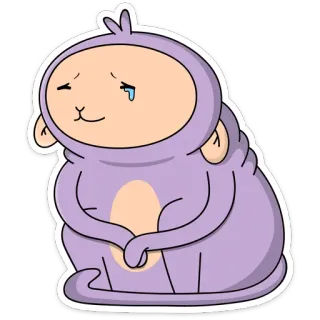 😢 Kartun, Binatang, Menangis, Sedih, Lucu, Monyet whatsapp sticker