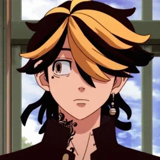 🖤 Anime, Personnage, Boucle d'oreille, Tatouage, Garçon telegram sticker