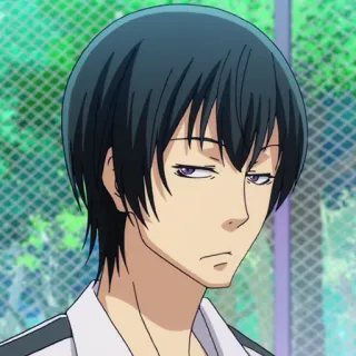🌊 Anime, Sério, Personagem, Masculino, Retrato telegram sticker