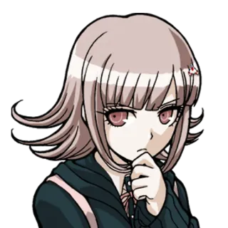 🤔 Chiaki Nanami Danganronpa anime, video game, character, chiaki nanami telegram sticker