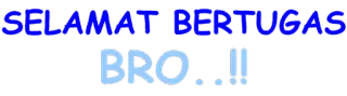 👍 SELAMAT BERTUGAS BRO..!! greeting, friend, message telegram sticker