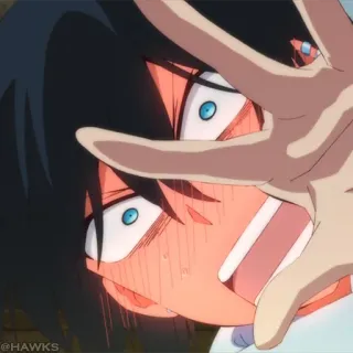 💎 Anime, geschockt, Gesichtsausdruck, Cartoon, Gesicht, Reaktion telegram sticker