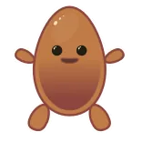 😂 Ei, Cartoon, Niedlich, Essen, Aufkleber telegram sticker