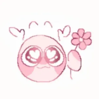💖 dễ thương, tình yêu, màu hồng, hoa, biểu tượng cảm xúc, trái tim telegram sticker