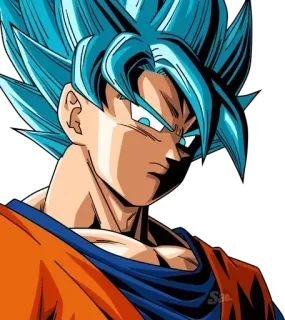 😠 Goku Dragon Ball アニメ, 悟空, ドラゴンボール, 超サイヤ人, 漫画 telegram sticker
