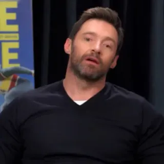 💀 Hugh Jackman actor, celebrity, portrait, man whatsapp sticker