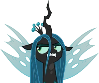 😡 Queen Chrysalis My Little Pony Rainha Chrysalis, Vilão, Desenho animado, My Little Pony, Magia, Changeling whatsapp sticker