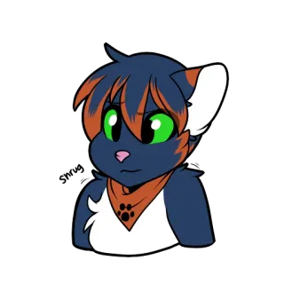 🤷 gato, peludo, antropomórfico, dibujo animado, animal, lindo, pegatina telegram sticker
