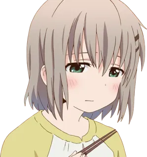 😞 Anime, Cô gái, Nhân vật, Minh họa, Hoạt hình, Manga telegram sticker