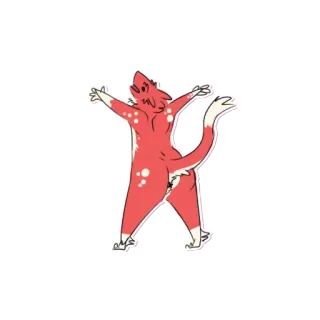 😩 Фурри, Животное, Мультфильм, Персонаж, Иллюстрация telegram sticker