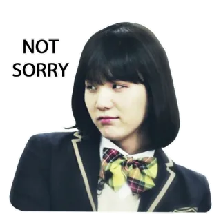 😒 NOT
SORRY kpop, suga, bts, espressione, non mi dispiace, meme telegram sticker