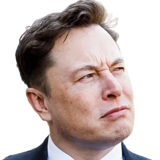 🤨 Elon Musk Elon Musk, Musk, empresário, tecnologia, empreendedor telegram sticker