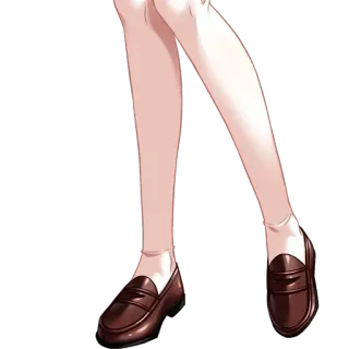🍑 Jambes, Chaussures, Mocassins à penny, Chaussures marron, Jambes anime telegram sticker