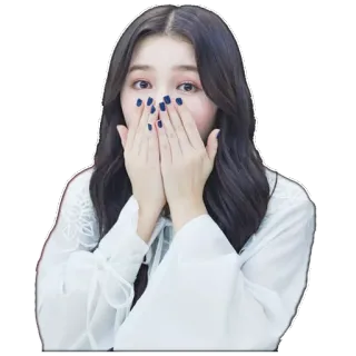 😱 donna, viso, ritratto, celebrità telegram sticker
