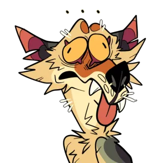 😱 Desenho animado, Animal, Cachorro, Expressão, Engraçado, Adesivo telegram sticker