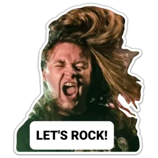 🤘 LET'S ROCK! เพลงร็อก, บันเทิง, นักดนตรี, คอนเสิร์ตร็อก whatsapp sticker