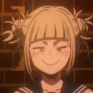 🙂 Himiko Toga My Hero Academia Anime, Mangá, My Hero Academia, Himiko Toga, Vilão, Uniforme escolar telegram sticker