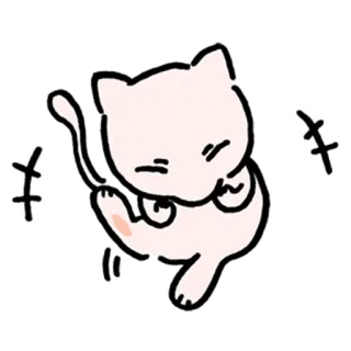 😂 kot, kreskówka, słodki, zwierzę, naklejka telegram sticker