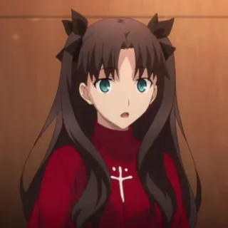 😯 Rin Tohsaka Fate/stay night Anime, Personaggio, Ragazza, Fate Stay Night, Rin Tohsaka telegram sticker