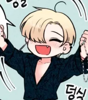 🎉 떵실 卡通, 动漫, 可爱, 角色 telegram sticker