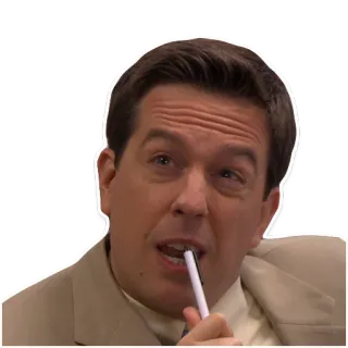 🧐 Andy Bernard The Office Andy Bernard, The Office, Televisión, Comedia, Ed Helms telegram sticker
