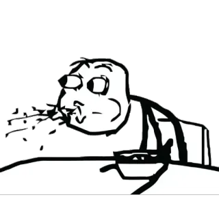 😫 Meme, Rage Comic, Sakit, Bersin, Sakit, Flu, Alergi whatsapp sticker