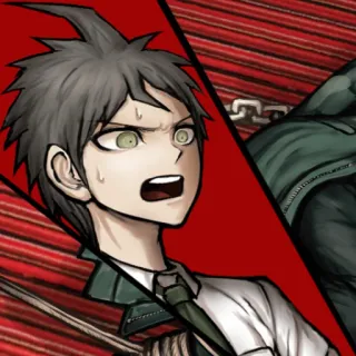 😧 Hajime Hinata Danganronpa Anime, Danganronpa, Hajime Hinata, Pânico whatsapp sticker