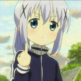 😆 Anime, Fille, Doigt d'honneur, Offensant, Dessin animé, Personnage whatsapp sticker