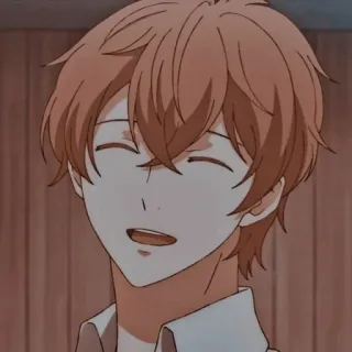 💫 anime, boy, smiling, portrait telegram sticker