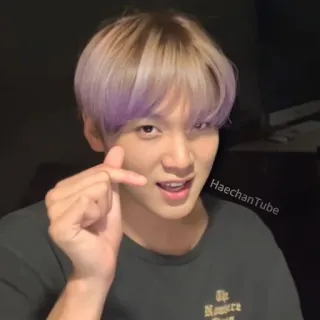 🔖 Haechan HaechanTube เคป็อป, ไอดอล, เกาหลี, มินิฮาร์ท, ยิ้ม, ผู้ชาย telegram sticker