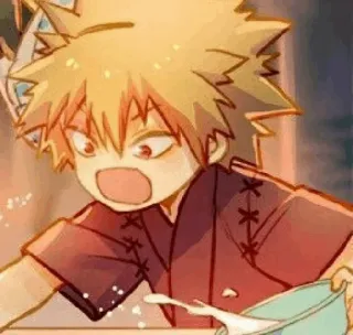 😯 Katsuki Bakugo My Hero Academia anime, manga, my hero academia, bakugo, katsuki bakugo telegram sticker