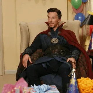 😐 Doctor Strange doctor strange, marvel, benedict cumberbatch, sorcerer, superhero, magic telegram sticker